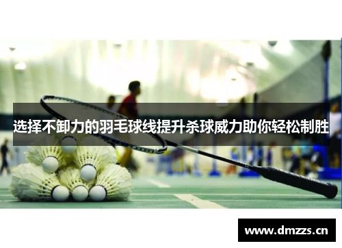 选择不卸力的羽毛球线提升杀球威力助你轻松制胜